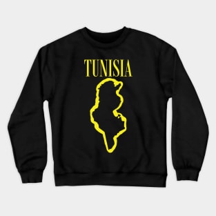 Vibrant Tunisia Africa: Unleash Your 90s Grunge Spirit! Crewneck Sweatshirt